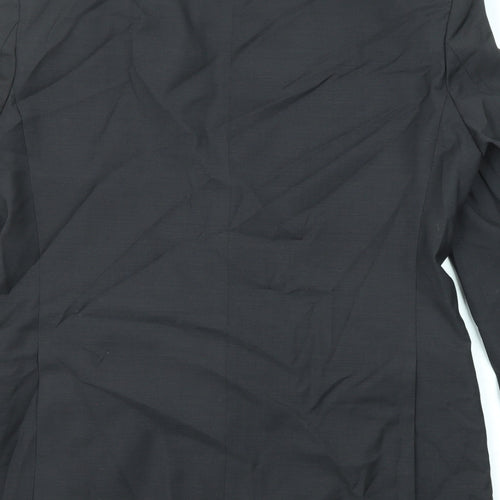 Marks and Spencer Mens Black Wool Jacket Suit Jacket Size 38 Regular