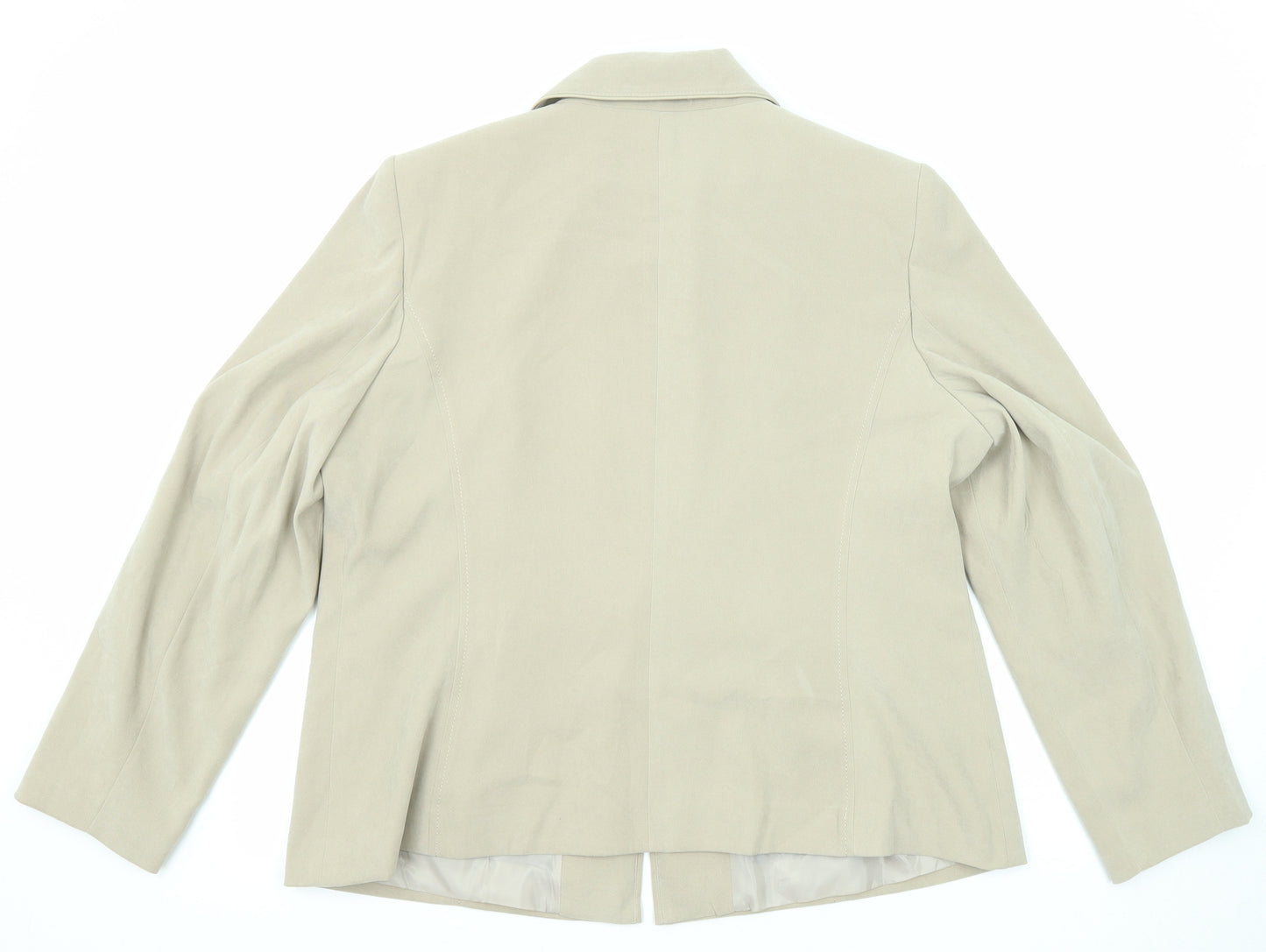 Bonmarché Womens Beige Jacket Size 20 Zip