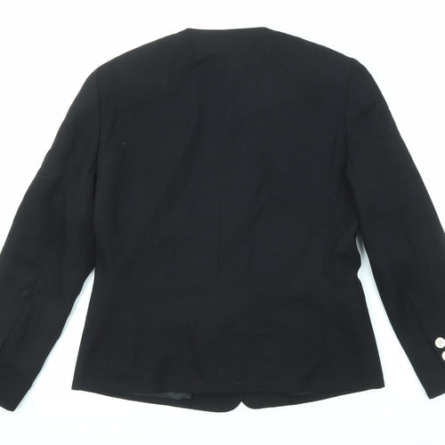 Mondi Womens Black Jacket Blazer Size 10 Button