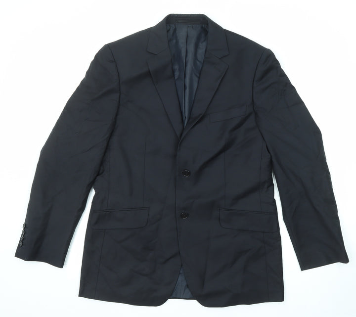 French Connection Mens Blue Wool Jacket Suit Jacket Size 40 Regular