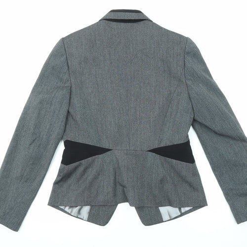 Debenhams Womens Grey Polyester Jacket Blazer Size 12