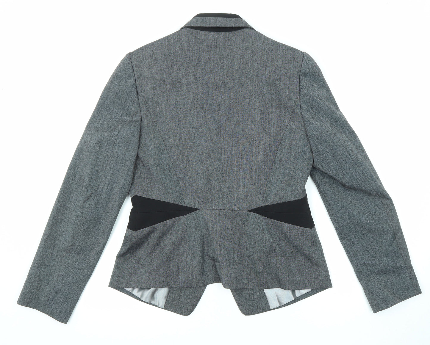 Debenhams Womens Grey Polyester Jacket Blazer Size 12