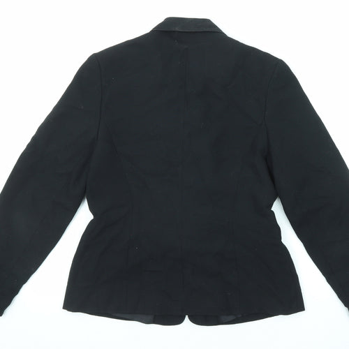 Dorothy Perkins Womens Black Wool Jacket Suit Jacket Size 12