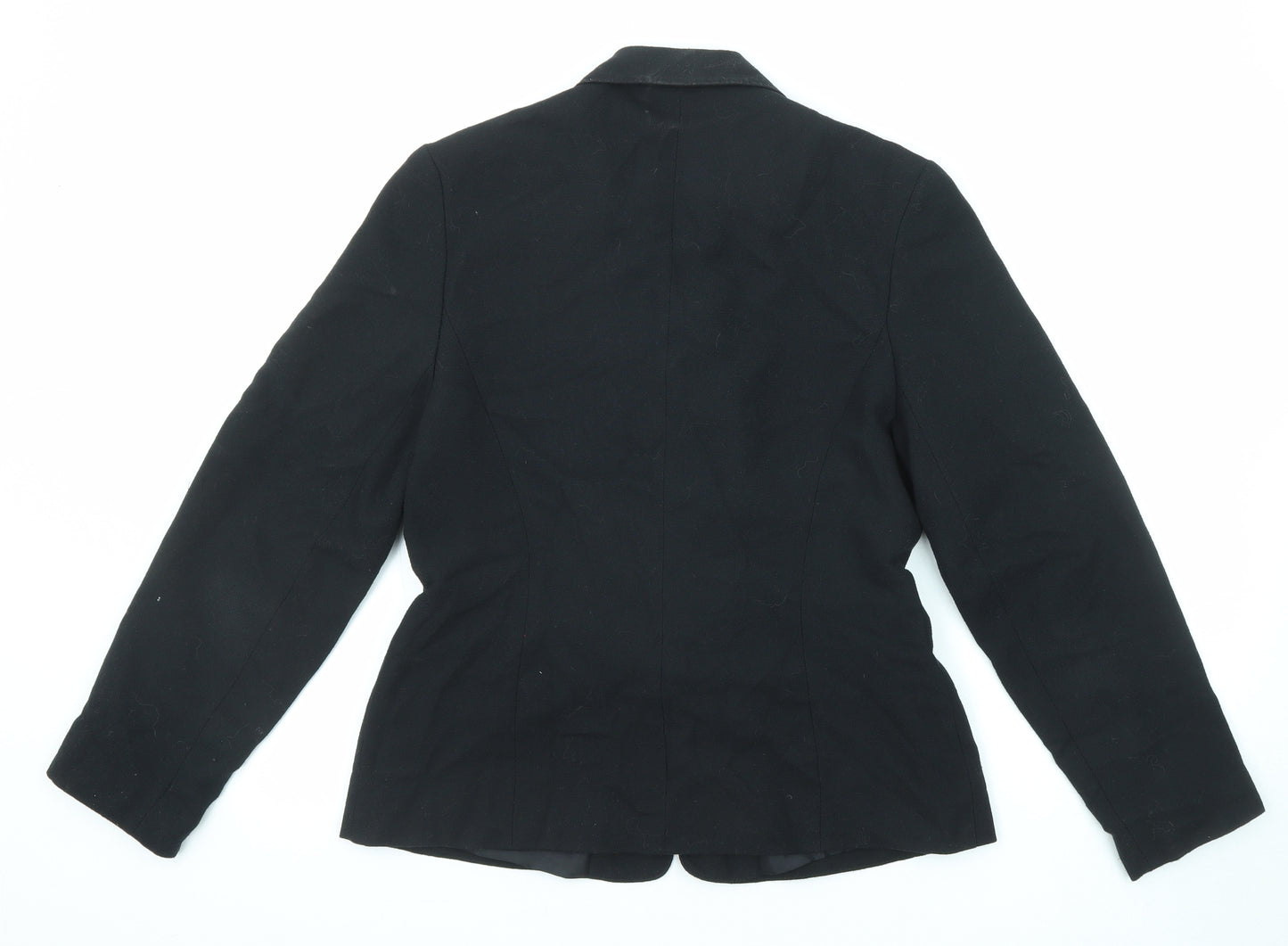 Dorothy Perkins Womens Black Wool Jacket Suit Jacket Size 12