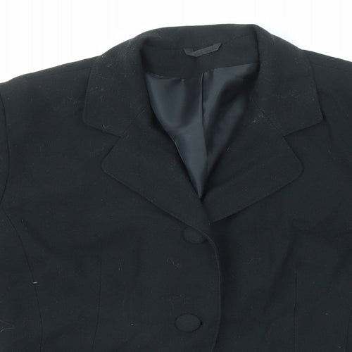 Dorothy Perkins Womens Black Wool Jacket Suit Jacket Size 12