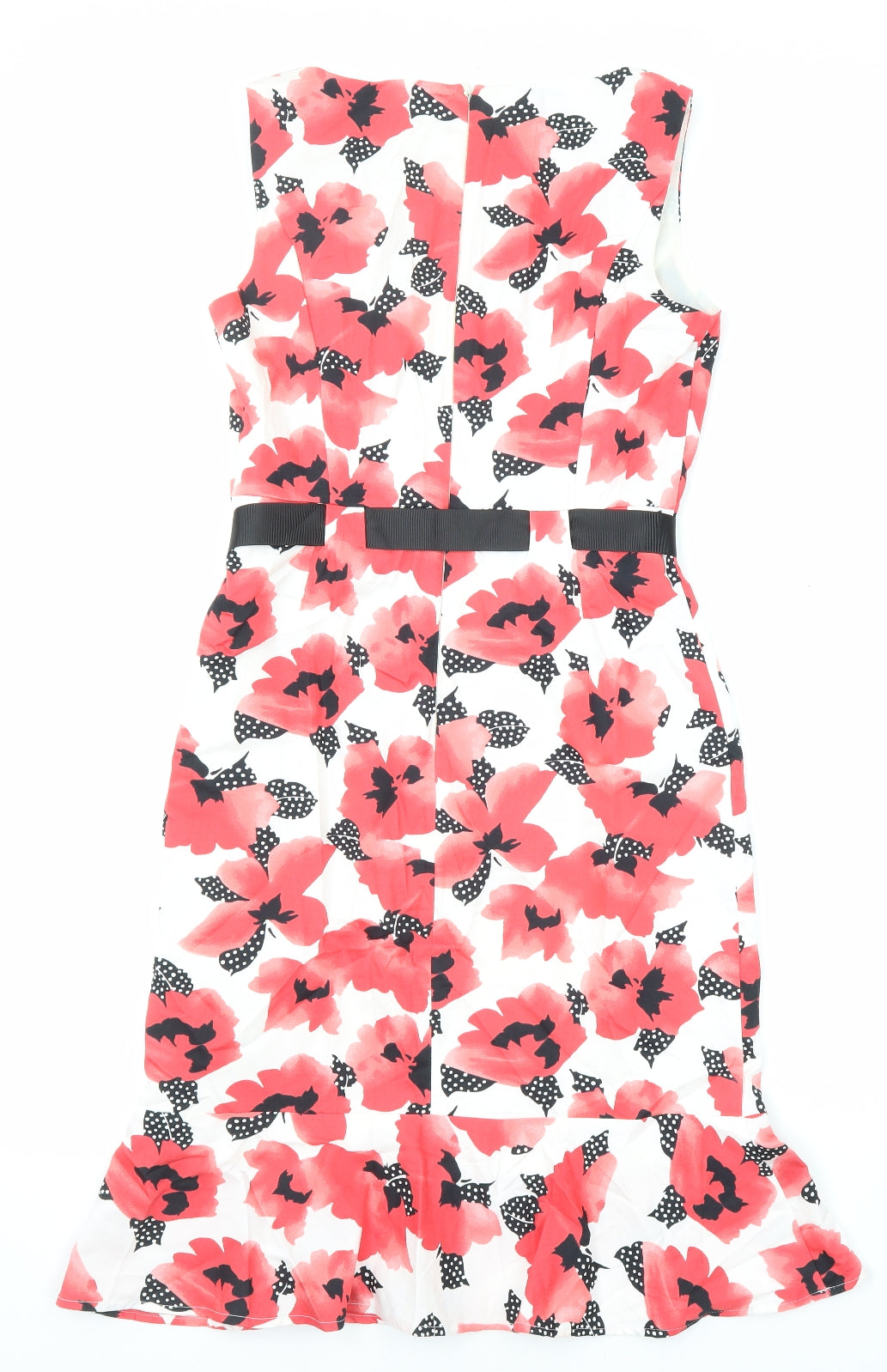 Precis Womens Multicoloured Floral Polyester Tank Dress Size 8 Round Neck Zip