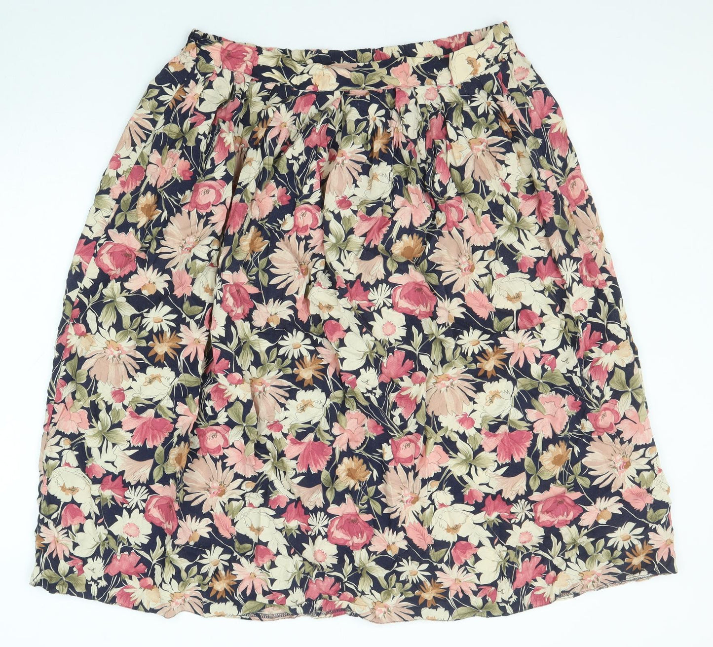 OPUS Womens Multicoloured Floral Viscose Swing Skirt Size 14