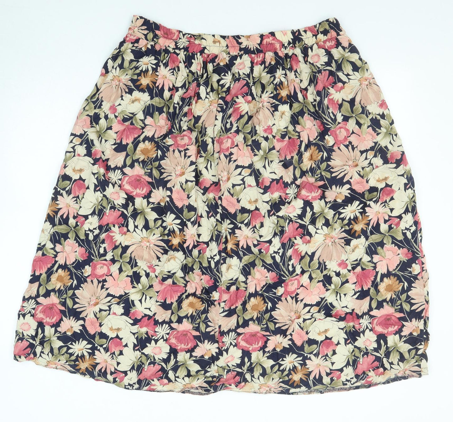 OPUS Womens Multicoloured Floral Viscose Swing Skirt Size 14