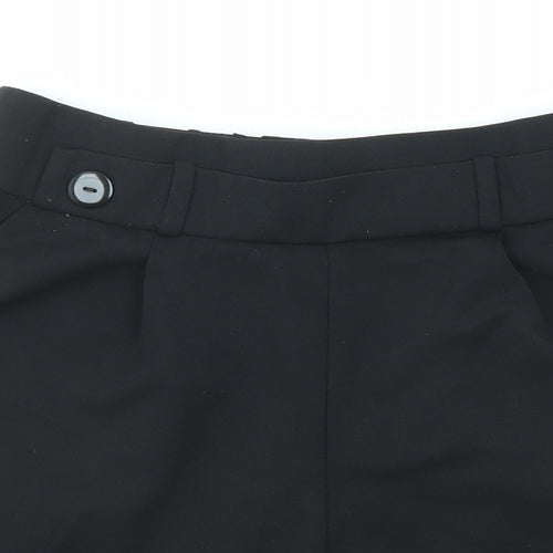 Jacqueline de Yong Womens Black Polyester Basic Shorts Size XL L4 in Regular Pull On