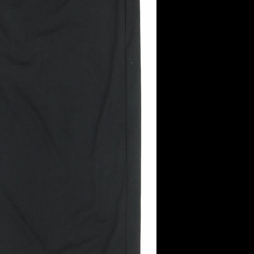 Prague Womens Black Polyester Wrap Skirt Size 14 Tie