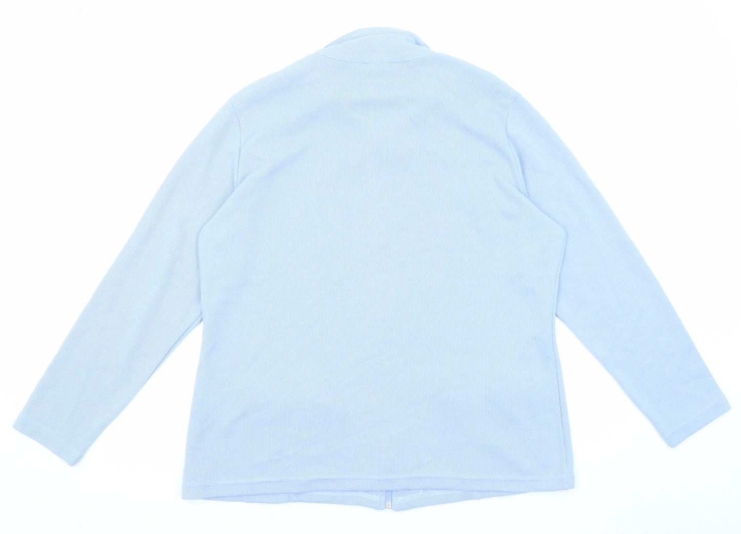 Damart Womens Blue Jacket Size 18 Zip - Size 18-20