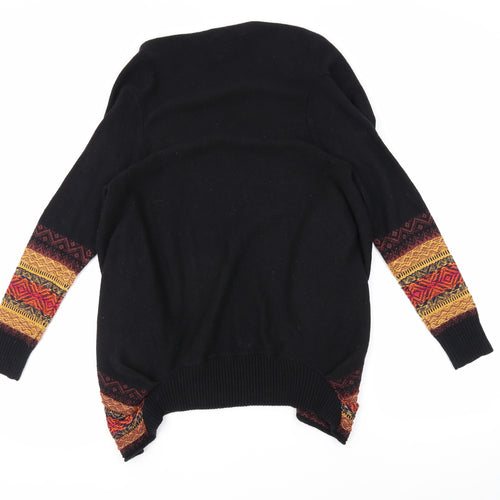 Monsoon Womens Multicoloured V-Neck Wool Cardigan Jumper Size L