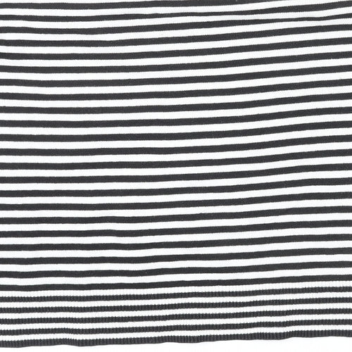 Gap Womens Multicoloured Round Neck Striped 100% Cotton Pullover Jumper Size M