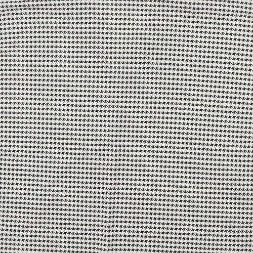 H&M Womens White Geometric Polyester Basic Blouse Size XL V-Neck