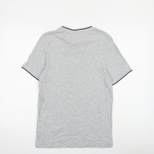 Slazenger Mens Grey Cotton T-Shirt Size XS Round Neck