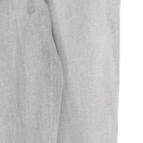 Marks and Spencer Womens Grey Cotton Skinny Jeans Size 12 L28 in Slim Zip