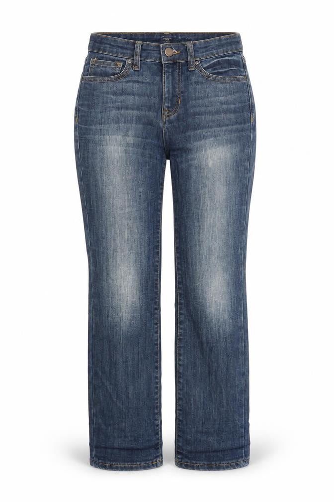 Gap Womens Blue Cotton Straight Jeans Size 6 L26 in Regular Zip