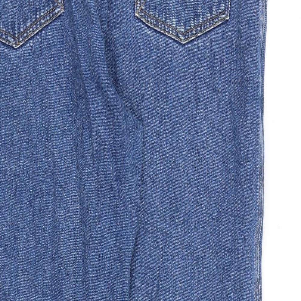 Dickies Mens Blue Cotton Straight Jeans Size 38 in L32 in Regular Zip