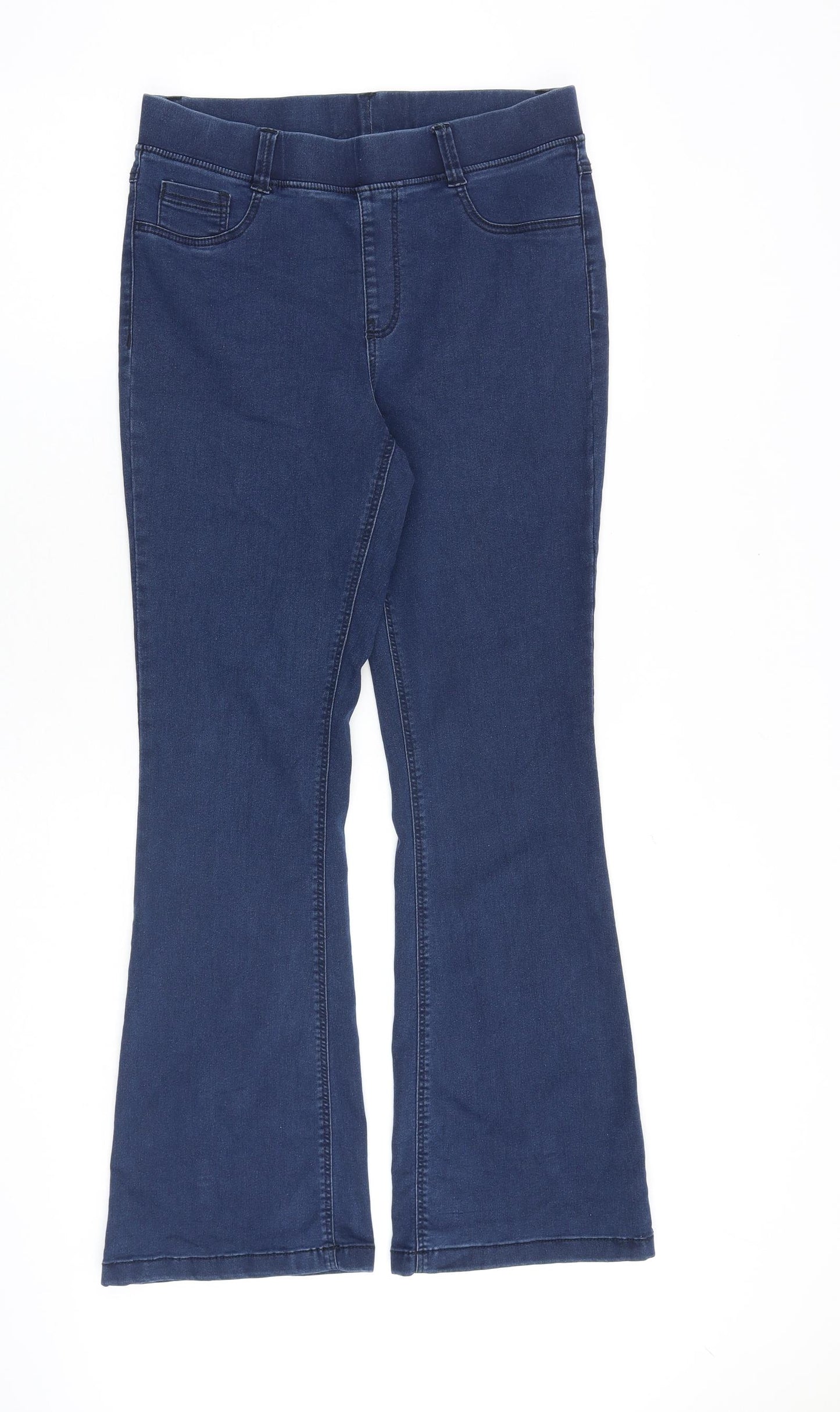 Simply Be Womens Blue Cotton Jegging Jeans Size 12 L29 in Regular