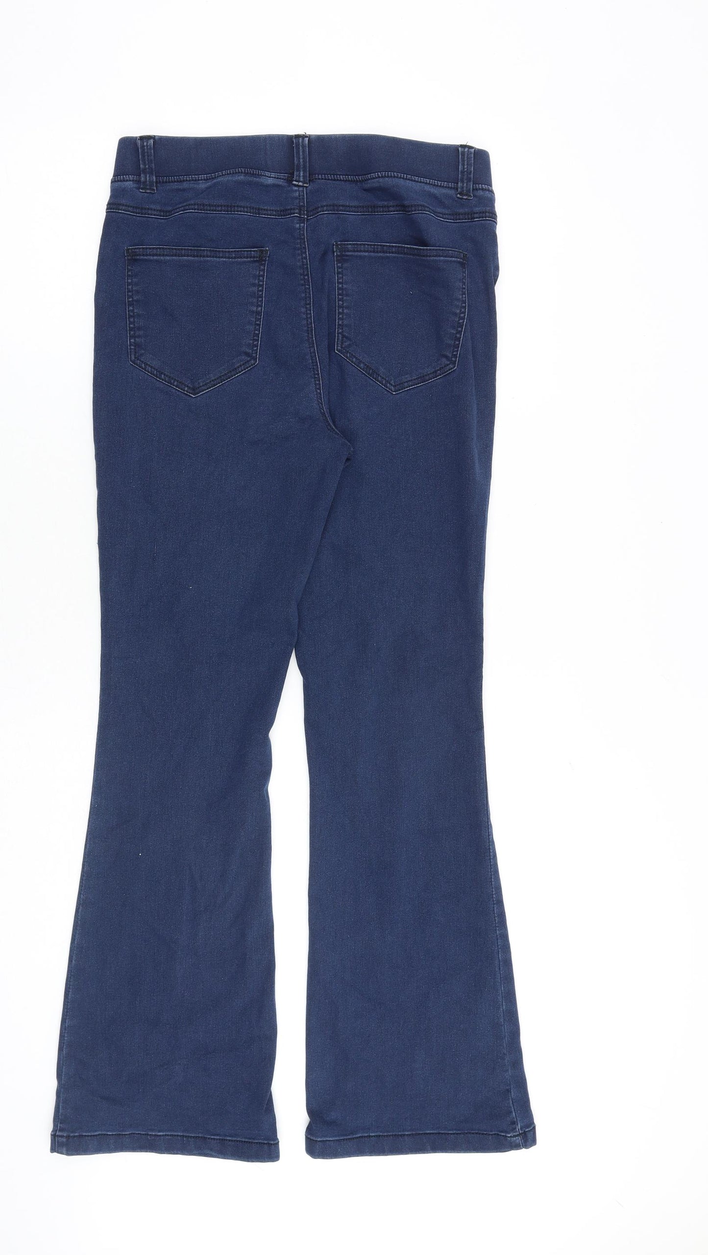 Simply Be Womens Blue Cotton Jegging Jeans Size 12 L29 in Regular
