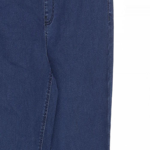 Simply Be Womens Blue Cotton Jegging Jeans Size 12 L29 in Regular
