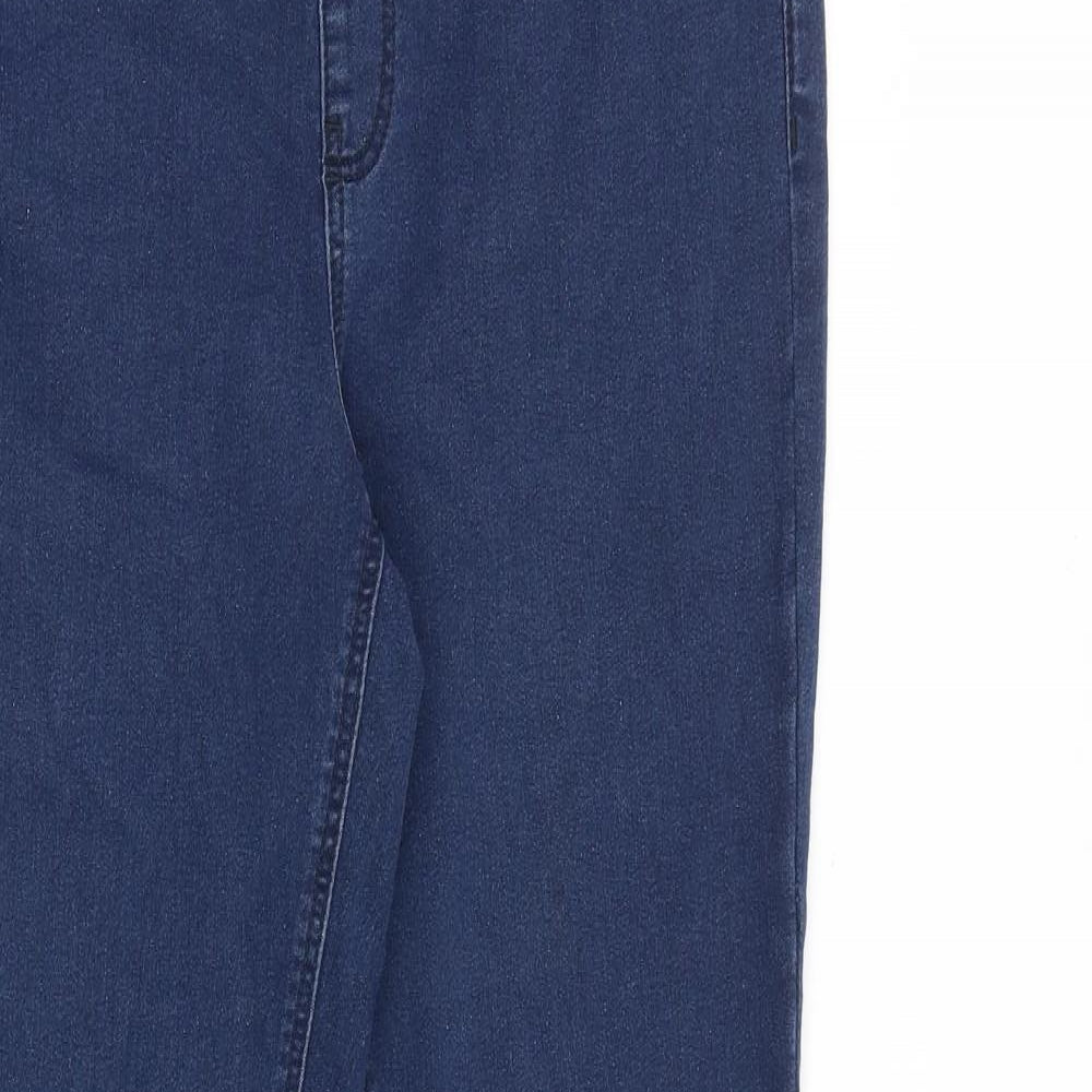 Simply Be Womens Blue Cotton Jegging Jeans Size 12 L29 in Regular