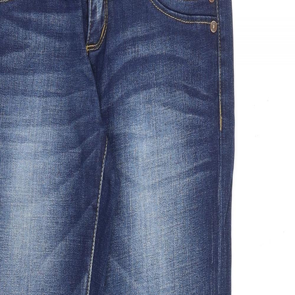 Only Womens Blue Cotton Flared Jeans Size 26 in L34 in Regular Zip