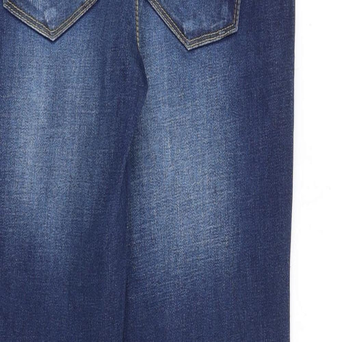 Only Womens Blue Cotton Flared Jeans Size 26 in L34 in Regular Zip