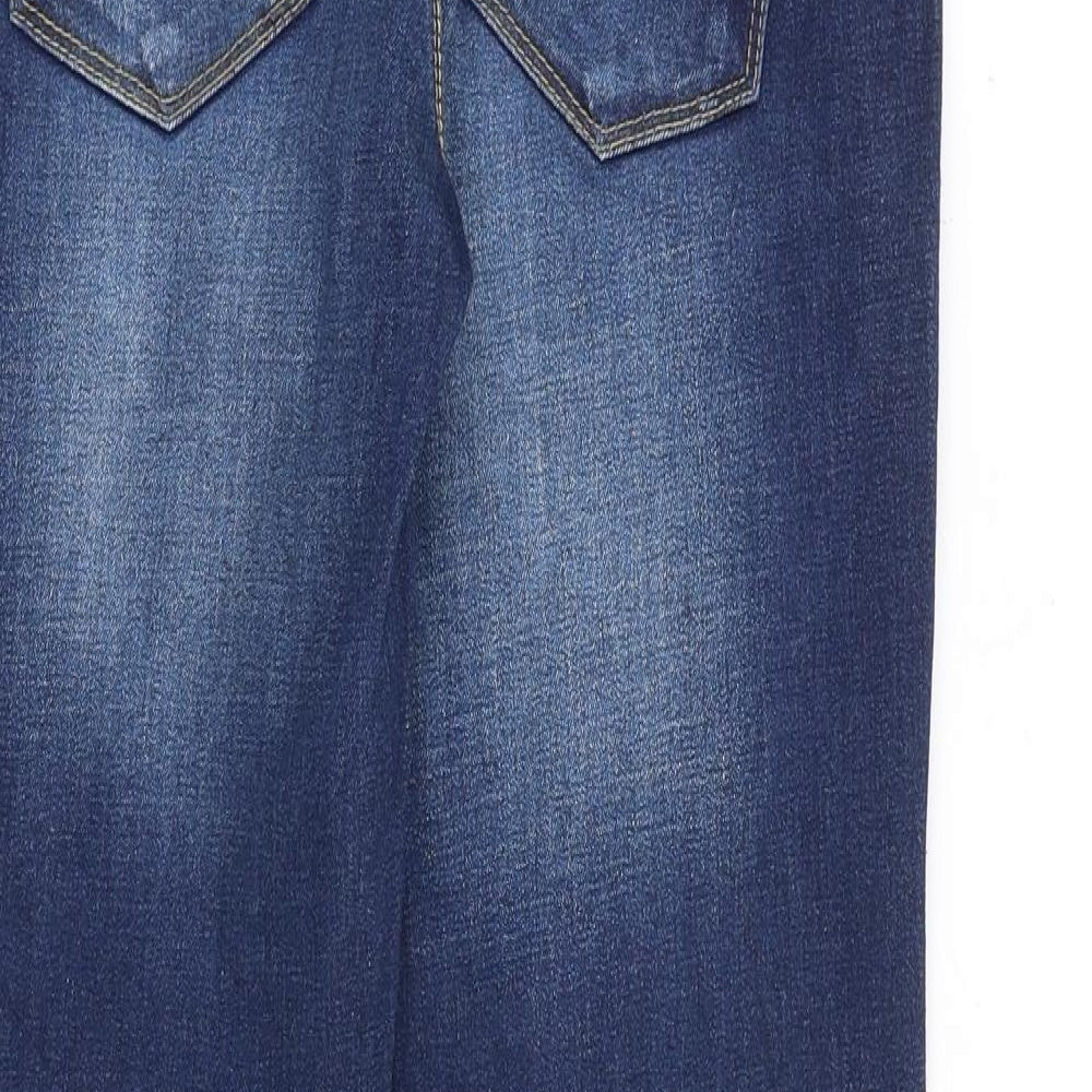 Only Womens Blue Cotton Flared Jeans Size 26 in L34 in Regular Zip