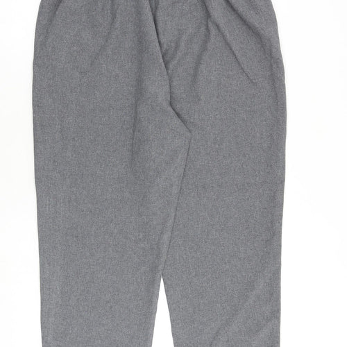 Bonmarché Womens Grey Polyester Trousers Size 18 L25 in Regular