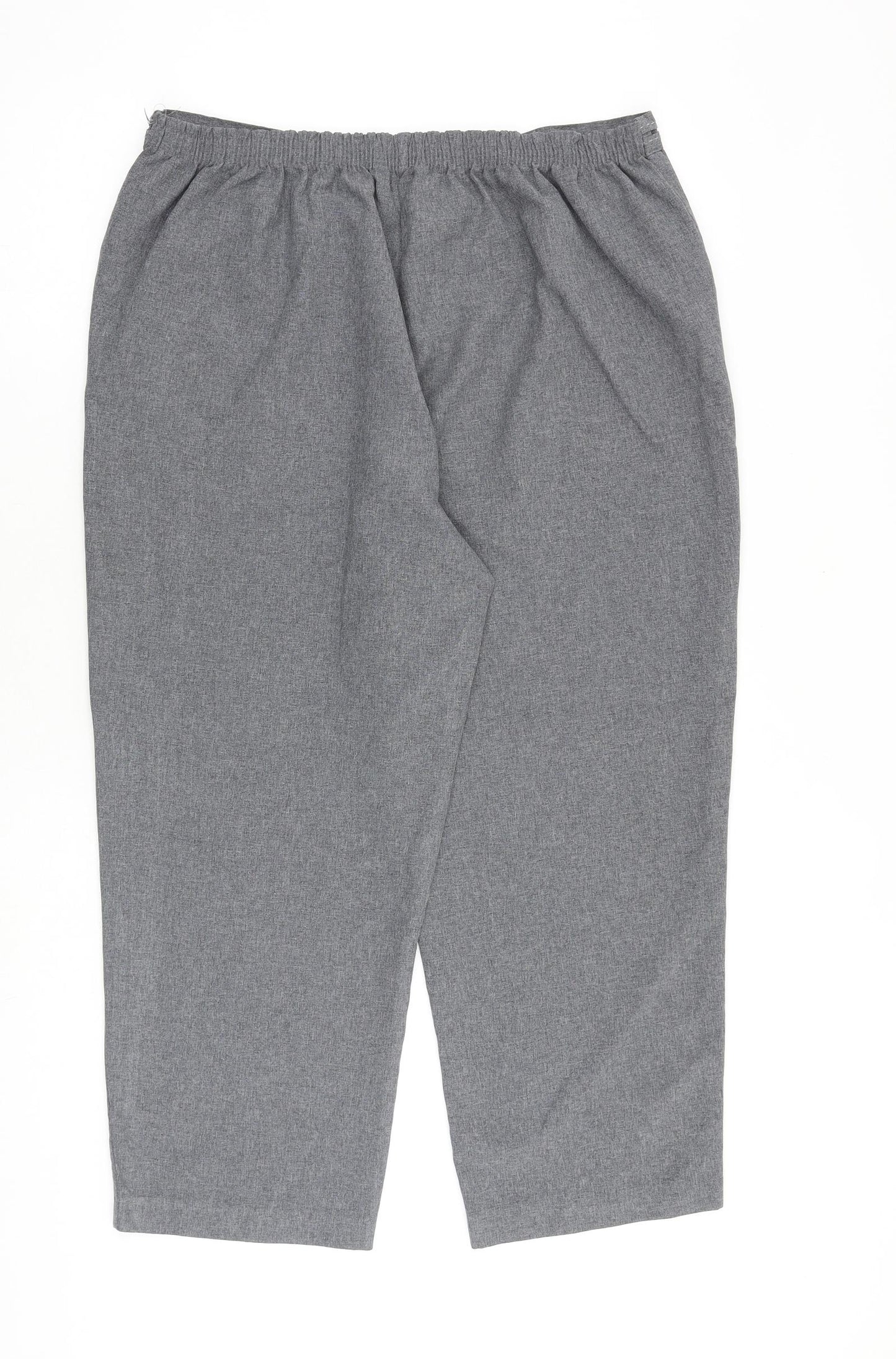 Bonmarché Womens Grey Polyester Trousers Size 18 L25 in Regular