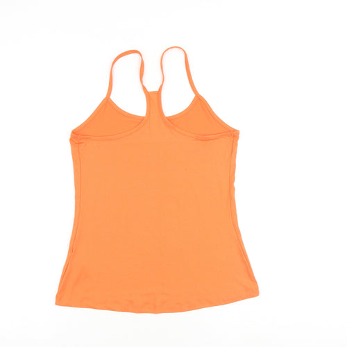 GOODMOVE Womens Orange Polyester Camisole Tank Size 12 Scoop Neck