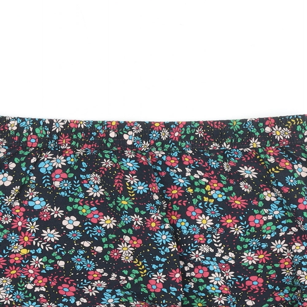 Jaqueline de Yong Womens Multicoloured Floral Polyester Skater Skirt Size 8