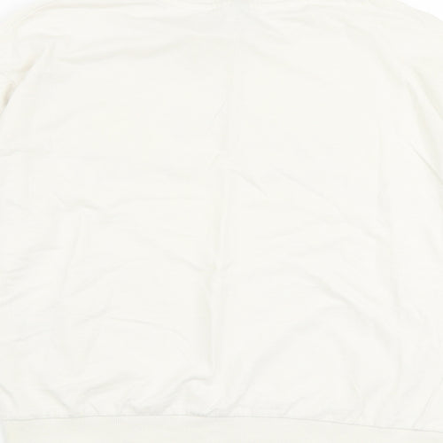 H&M Womens Ivory 100% Cotton Pullover Sweatshirt Size S Pullover - Los Angeles