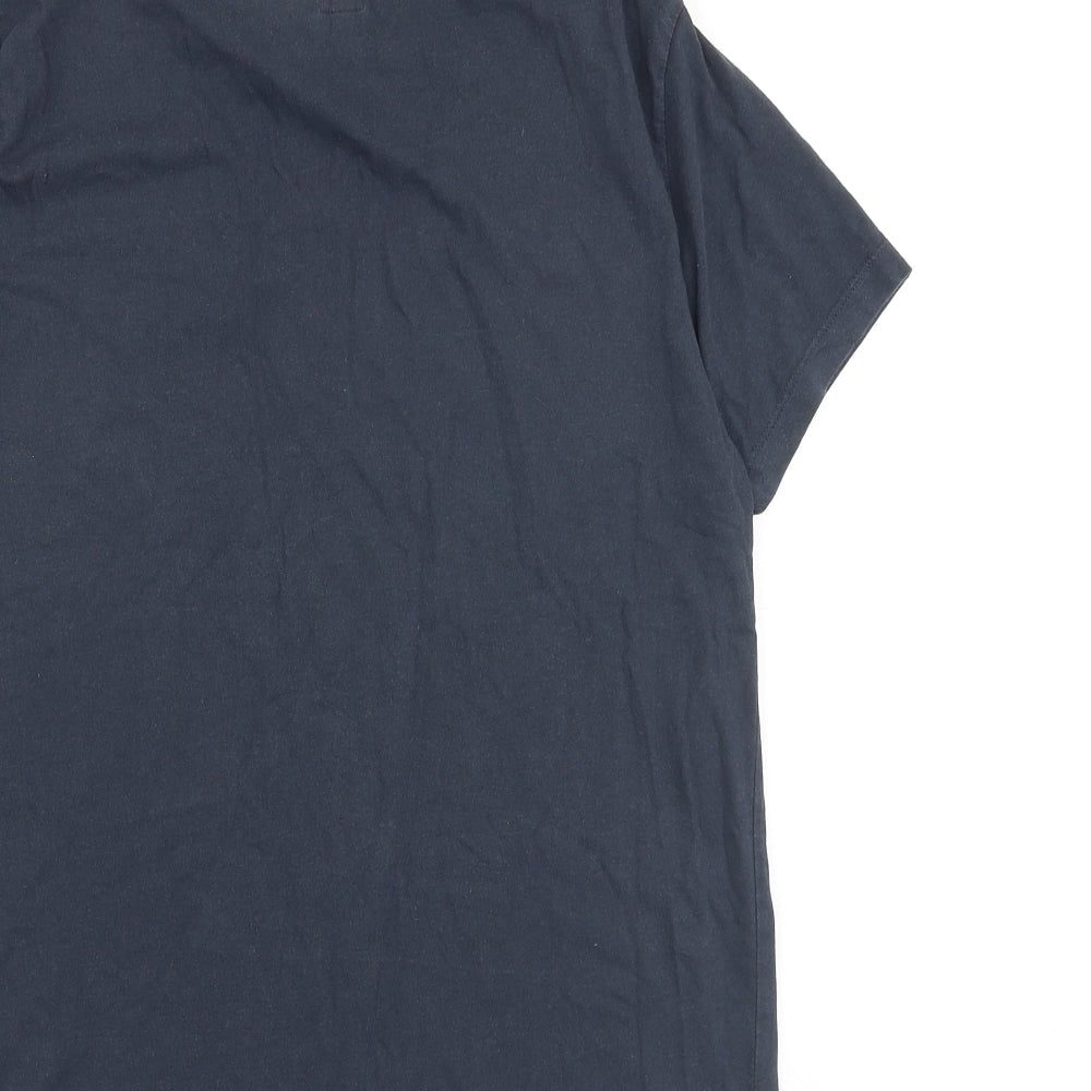 Jack Wills Mens Blue Cotton T-Shirt Size S Round Neck