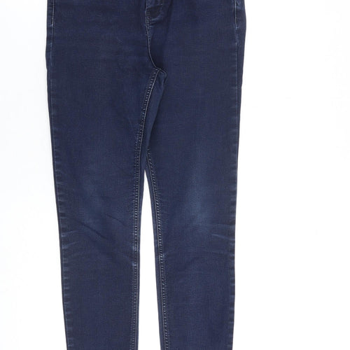 Per Una Womens Blue Cotton Skinny Jeans Size 27 in L27 in Slim Zip
