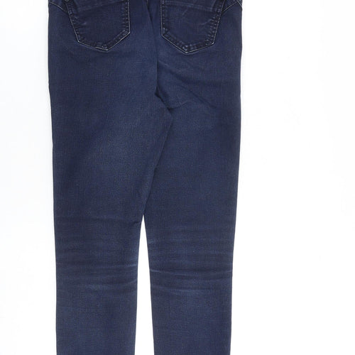 Per Una Womens Blue Cotton Skinny Jeans Size 27 in L27 in Slim Zip