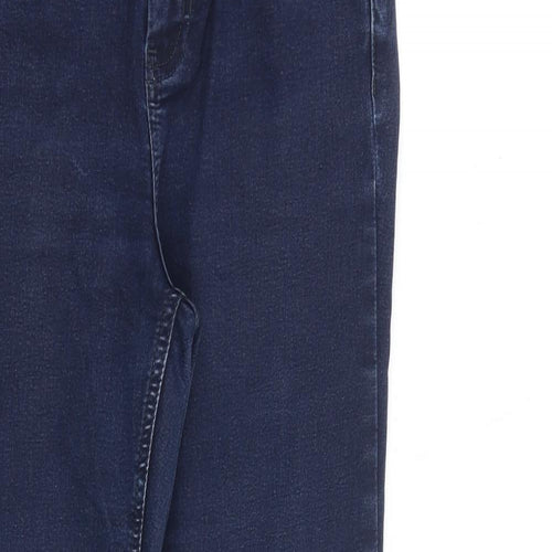 Per Una Womens Blue Cotton Skinny Jeans Size 27 in L27 in Slim Zip