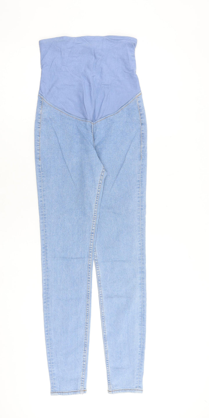 H&M Womens Blue Cotton Skinny Jeans Size S L29 in Regular