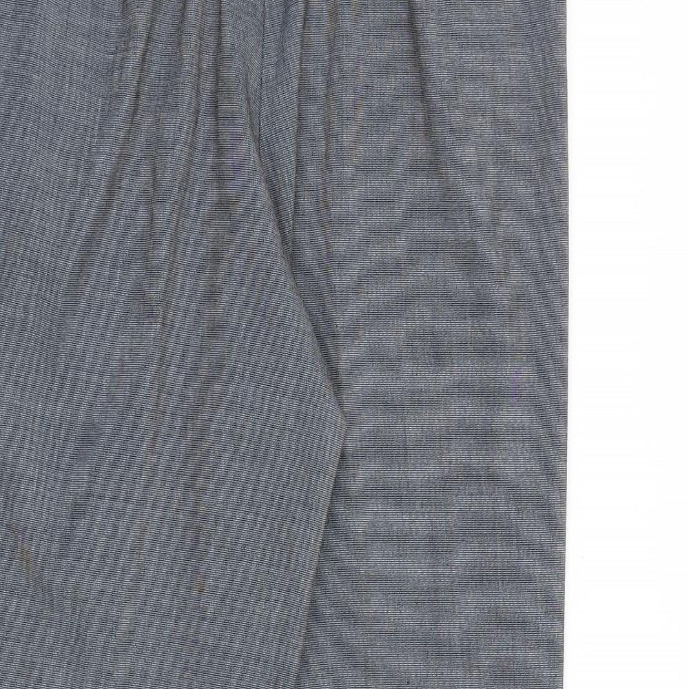 Dorothy Perkins Womens Grey Polyester Trousers Size 12 L27 in Regular Zip
