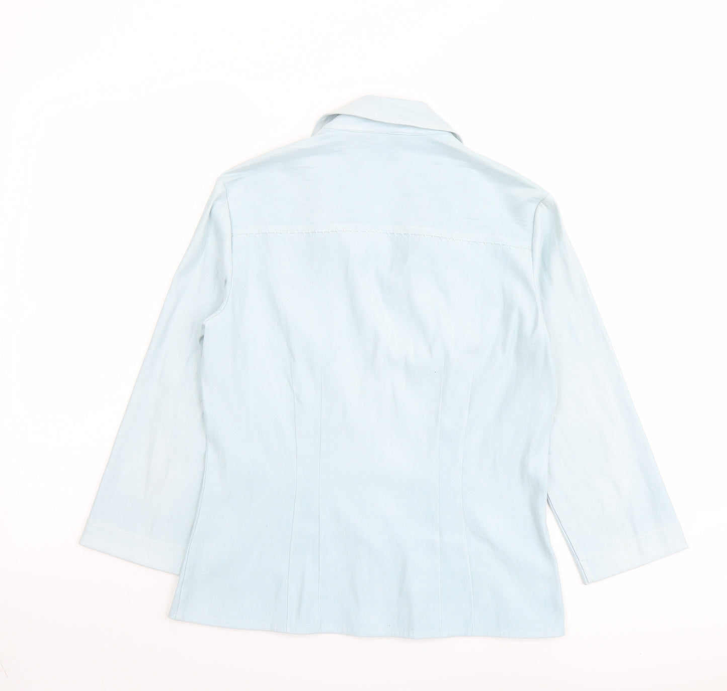 NEXT Womens Blue Polyester Camisole Button-Up Size 12 Collared