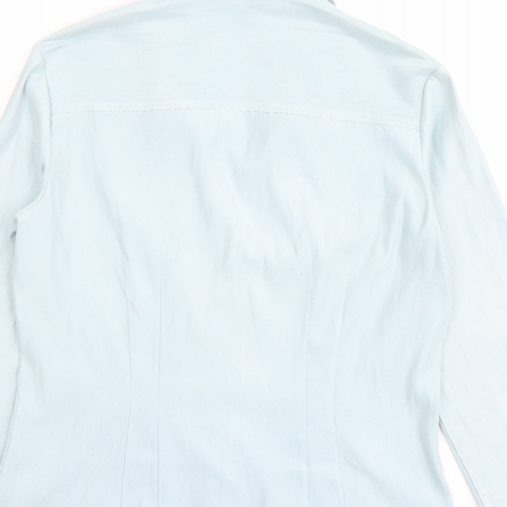 NEXT Womens Blue Polyester Camisole Button-Up Size 12 Collared