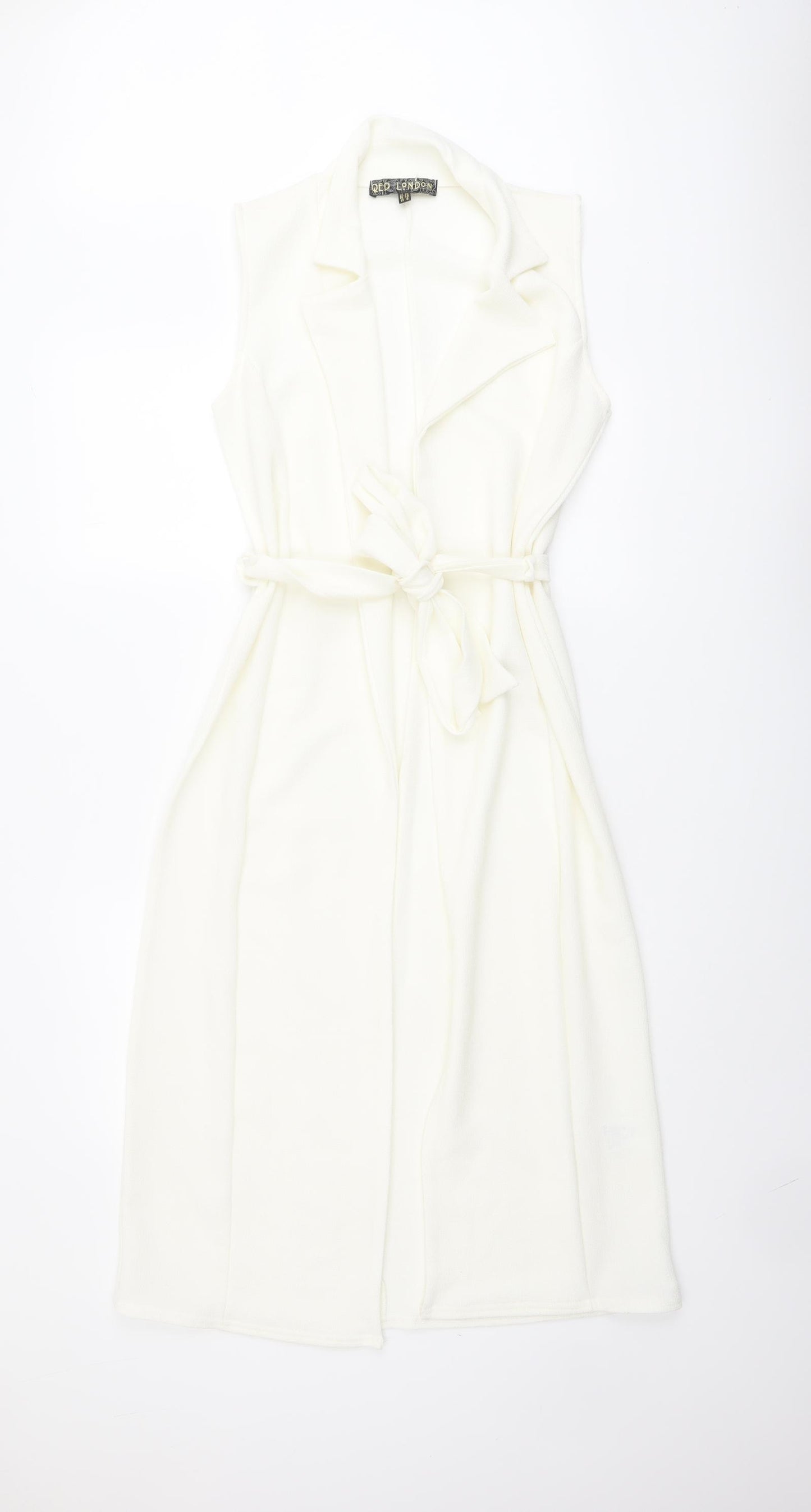 QED London Womens Ivory Jacket Blazer Size 12 Tie