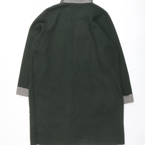 Marks and Spencer Womens Green V-Neck Polyester Cardigan Jumper Size XL
