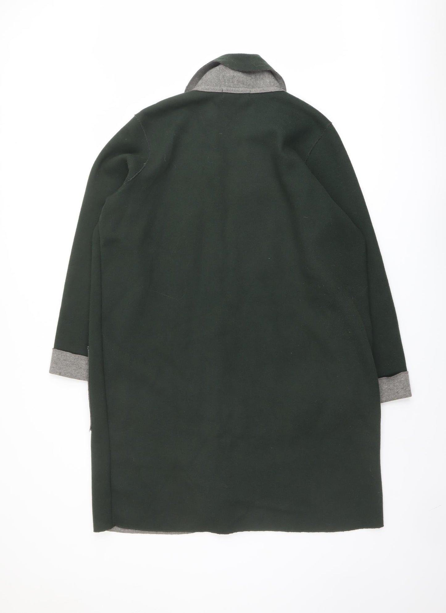 Marks and Spencer Womens Green V-Neck Polyester Cardigan Jumper Size XL