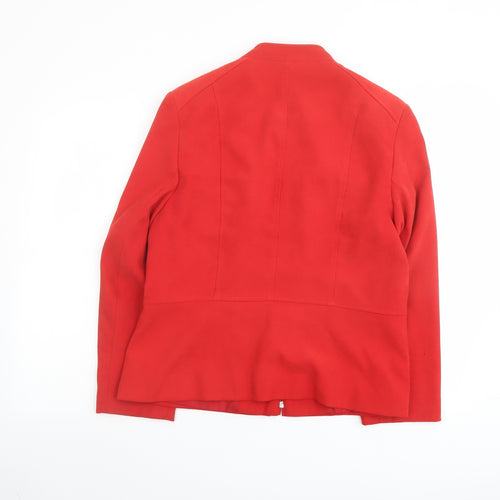 EWM Womens Red Jacket Size 14 Zip