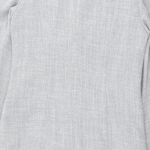 Precis Womens Grey Overcoat Coat Size 14 Button