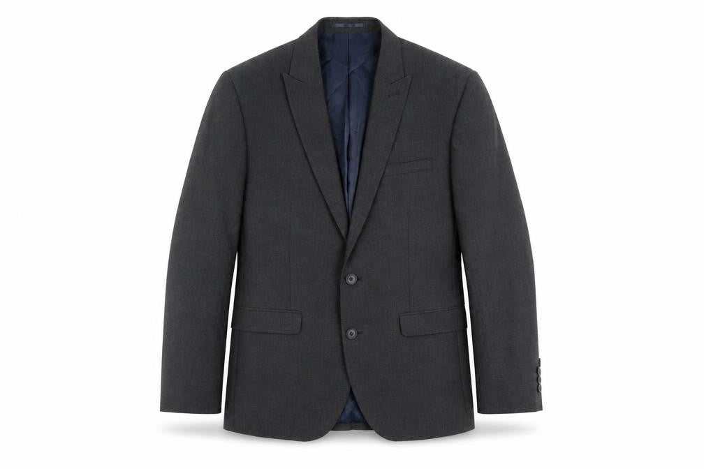 Next Mens Grey Polyester Jacket Suit Jacket Size 40 Regular
