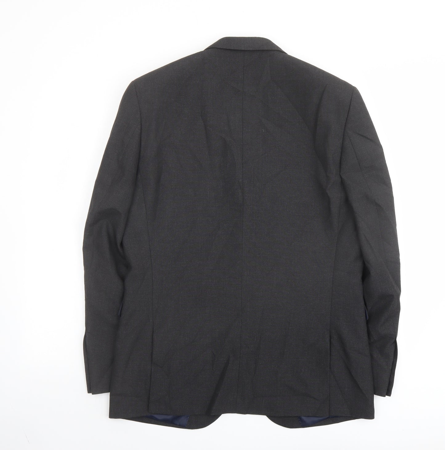 NEXT Mens Grey Polyester Jacket Suit Jacket Size 40 Regular