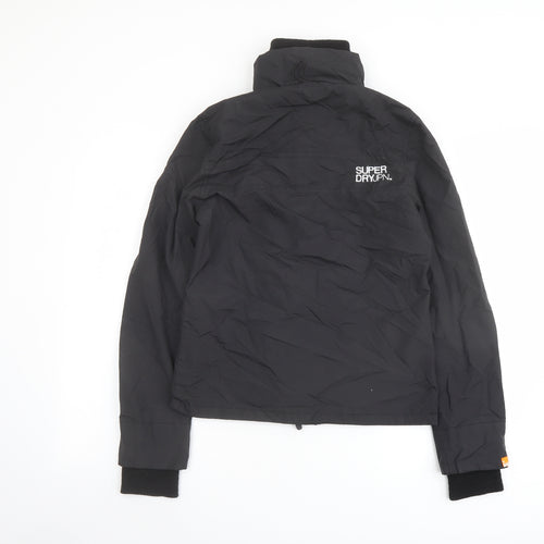 Superdry Womens Black Windbreaker Jacket Size M Zip